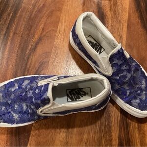 Vans Kids Sneakers in Blue and White